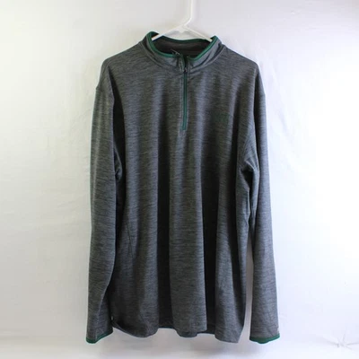 Suéter pulôver masculino Colosseum Oregon Ducks XL cinza 1/4 zíper manga longa - Imagem 1 de 4