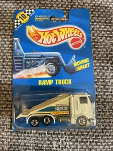 Rare 1990 Hot Wheels Speed Points Blue Card #108 RAMP TRUCK White VINTAGE VHTF - Picture 1 of 4