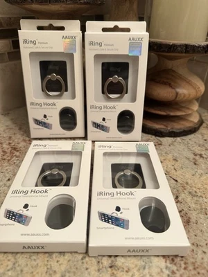 Black Authentic iRing Kickstand 4 iPhone Android Universal Smartphone Mount. M3 - Image 1 of 3