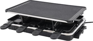 1300W Table Grill, 2-In-1 Smokeless Indoor Grills with 8 Nonstick Warming Trays  - Picture 1 of 9
