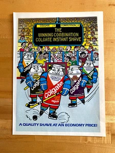 1987 Printanzeige Colgate Shave Hockey Winning - Bild 1 von 1