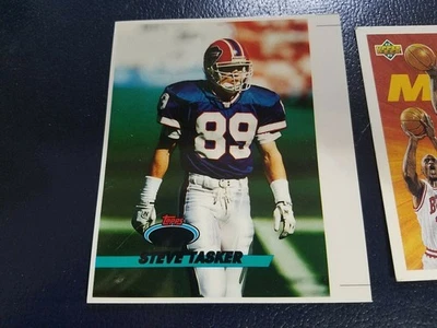 Steve Tasker Buffalo Bills 1993 Topps Stadium Club NFL PRE PRINT BLANK PROOF - Image 1 of 3