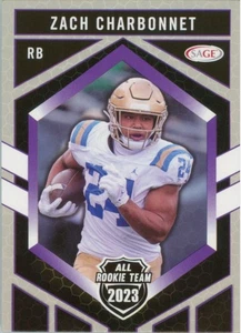 Zach Charbonnet 2023 SAGE All Rookie Team Purple RT-182 UCLA Seattle Seahawks - Bild 1 von 2
