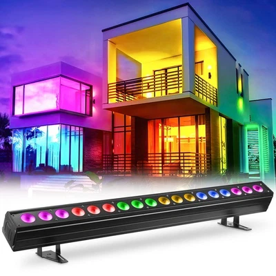 270W RGBWA+UV 18 LED Bühnenbeleuchtung Wall Washer Licht Bar DMX DJ Disco Show - Bild 1 von 4