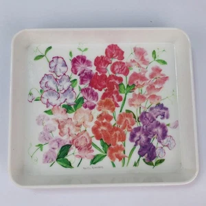 VTG Italian Melamine Tray Mebel KRISTIN ROSENBERG Floral Flowers Design Imports - Picture 1 of 8