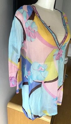Robe Tunique Leonard soleil plage 40 dress new Vintage - Photo 1/4