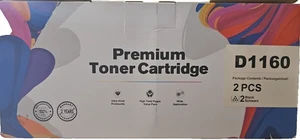 Repuesto de cartucho de tóner compatible con tinta E-Z 2pk para Dell YK1PM 1160 331-7335 - Imagen 1 de 11