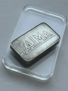 * Ultra Rare * Credit Suisse SAIMA 20grams 999 Silver Art Bar Vintage - Picture 1 of 6