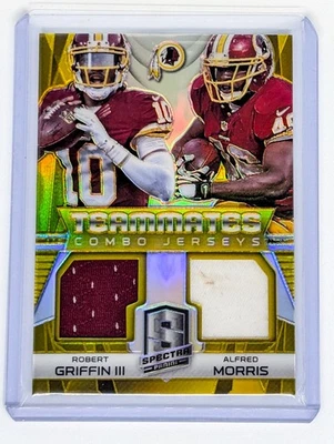 2014 Panini Spectra Teammates Combo Jerseys Gold Prizm #5 Robert Griffin III /25 - Image 1 of 2