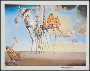 SALVADOR DALI * The Temptation * 50 x 40 cm*signed lithograph*limited # 95/1000 - Bild 1 von 8