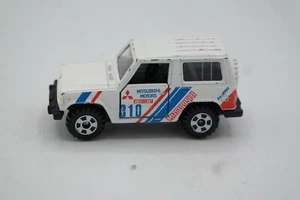 Vintage TOMICA Pocket Cars Mitsubishi Pajero 2-Door White Off-Road Rally Truck - Picture 1 of 6