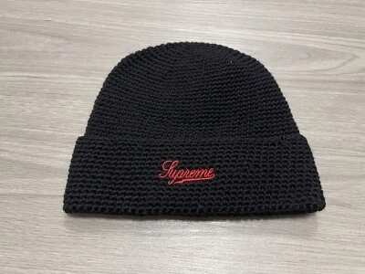 Supreme 2-тонный шерсти beanie черный FW16 редкая - Изображение 1 из 3