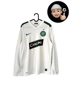 S 2009 2010 Celtic Scotland Retro Vintage Long Nike Away Soccer Jersey Shirt Kit - Picture 1 of 9