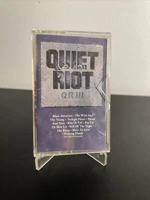 Quiet Riot. QR III CASSETTE 1986 PASHA/CBS Records. Tested & Working - Image 1 of 4