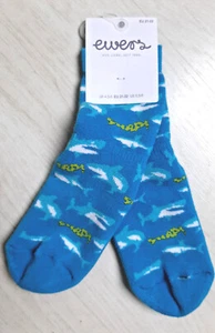 ewers Stoppersocken, ABS Antirutsch Socken, Stoppi Socks mit Haien, blau NEU