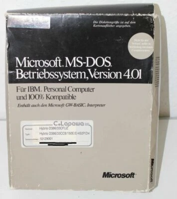RARITÄT - Microsoft MS-DOS 4.01 - Deutsch - 5¼″ - Bild 1 von 3