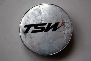 Original Clásico TSW Cromo Plata Aleación Rueda Centro Plástico Tapa Cubierta Buje - Imagen 1 de 4
