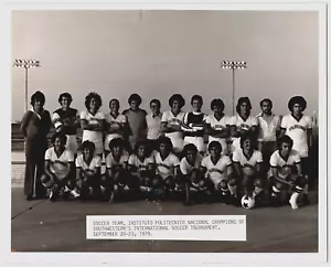 Seltenes 1979 Foto Instituto Politecnico Nacional IPN Mexiko Fußballmannschaft 8 x 10 Vintage - Bild 1 von 6