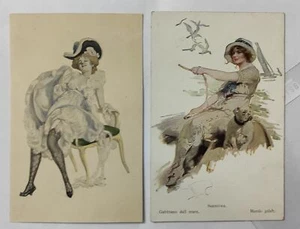 LIBERTY ART NOUVEAU-LOTTO 2 CARTOLINE-C19-196 - Picture 1 of 1