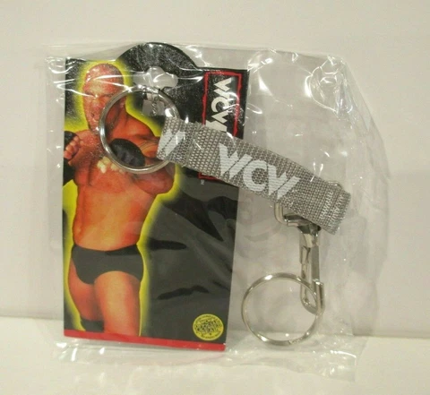 1999 Vintage WCW NWO MISB Grey WCW Double Headed Keychain Starline Creations Cover