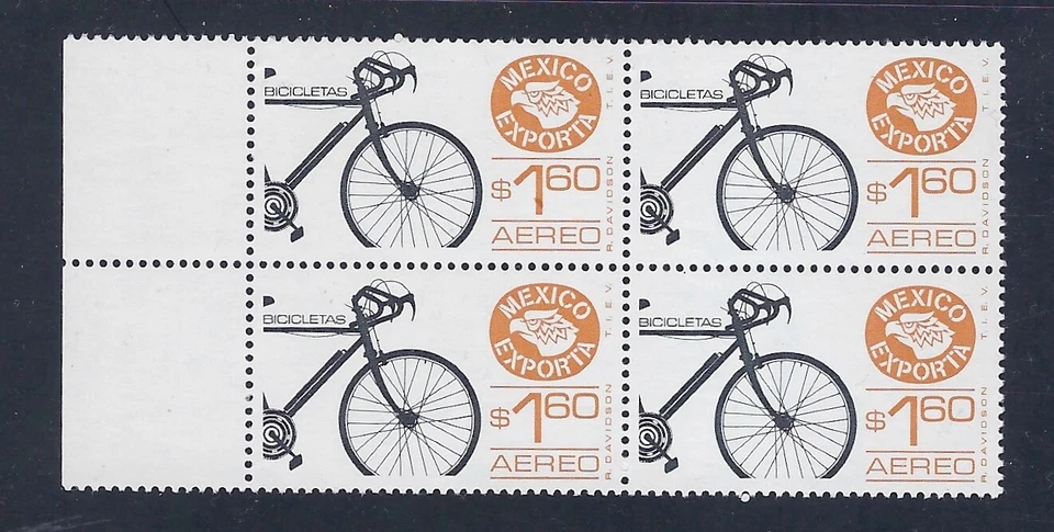 EMISIÓN EXPORTA $1,60 "BICICLETAS" SC#C596-#32 B4 PPR #2 CV$+ (E406)* Foto 1 de 1