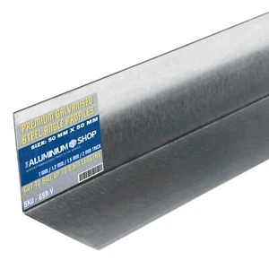 Galvanised Steel Equal Angle - 50mm x 50mm - 2mm Thick Galv Various Sizes - Picture 1 of 6