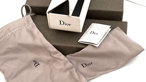 Christian Dior Medium White Rectangular Hard Glasses Case Complete Set NEW #70 - Picture 1 of 7