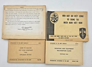RARE Vietnam VC Weapons Equipment Booby Trap Explosives US Army Manuals RVNAF - Picture 1 of 24