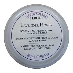 6.8 oz New PERLIER Italy Lavender Honey Nourishing BODY BALM Cream Jar FREE SHIP - Picture 1 of 3
