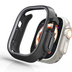 Dual Color Case For Apple Watch Ultra 2 9 8 7 6 5 4 SE Rubber Protective Bumper