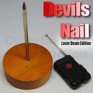 REMOTE CONTROL DEVIL NAIL LASER BEAM V2 MENTAL PSYCHIC MAGIC TRICK CUP BAG SPIKE - Picture 1 of 5