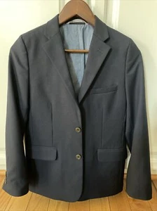 NORDSTROM Boys Navy Blazer Sport Coat Size 14 regular EUC - Picture 1 of 11
