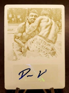 2011 Topps UFC Moment of Truth Autographs Printing Plates Yellow Dan Miller 1/1 - Picture 1 of 2
