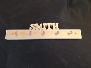 Personalized Wooden Wall Mount Key Rack - Picture 1 of 4