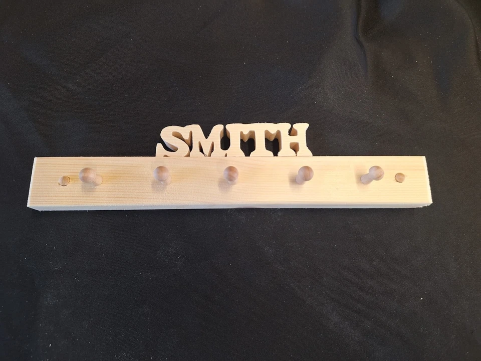 Personalized Wooden Wall Mount Key Rack - Image 1 of 4
