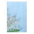 49"x31" PE toile de fond, fond photo texture florale sans couture, bleu blanc vert