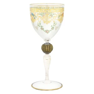 Copa de vino Salviati GlassOfVenice vintage de cristal de Murano - Imagen 1 de 5