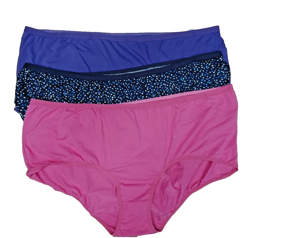 3pk Comfort Choice Plus Talla 15 Colores Surtidos Calzoncillos Bragas ROPA INTERIOR NUEVO SIN ETIQUETAS Foto 1 de 1