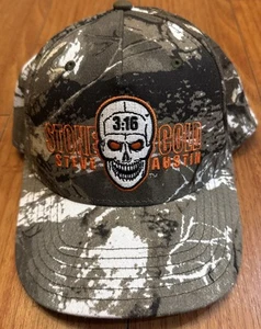WWE WWF Stone Cold Steve Austin Camo Broken Skull 3:16 Snapback Hat Cap Adj - Picture 1 of 3