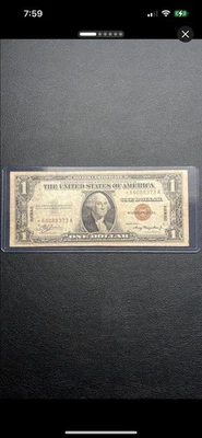 1935A Hawaii Silver Certificate Emergency Issue $1 Star 🌟 Note Rare! - Image 1 of 4