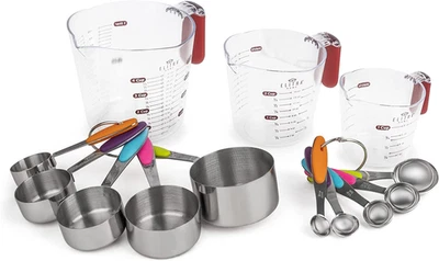 Measuring Cups and Spoons Set 13 Piece. Includes 10 Stainless Steel Measuring Sp - Image 1 of 4
