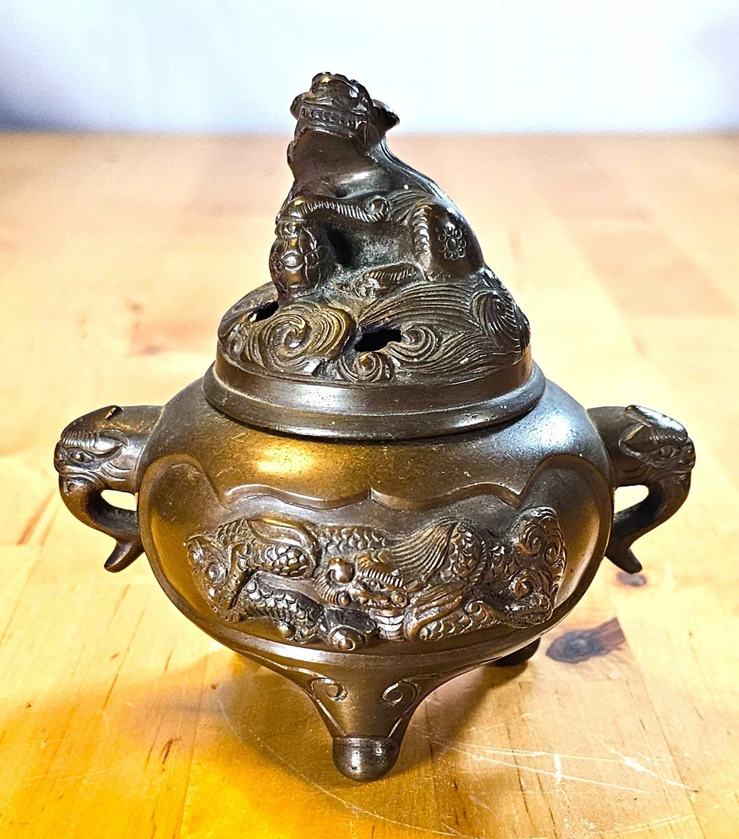 古董中国青铜香炉1900-1940 | eBay