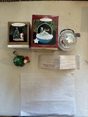 Lote de 2 luces intermitentes y cacahuetes iluminados Snoopy Hallmark árbol de Navidad Foto 1 de 4