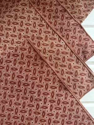 Vintage Napkins 18x18 Rusty Red Cotton Farmhouse Fall Moody Colors Set Of 4 - Image 1 of 4