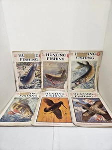 Vintage "Hunting And Fishing" Sportsman Magazine Lot Of 6 - Picture 1 of 24