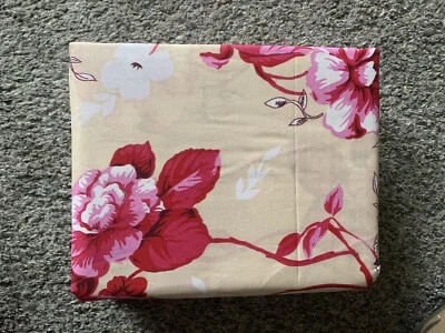 Juego de sábanas de cama de lujo premium importadas de lujo con patrón de flores beige/rosa Foto 1 de 4