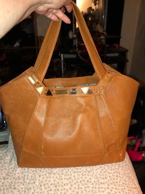 BOLSO DE HOMBRO SHOPPER FOLEY + CORINNA CUERO MARRÓN COÑAC CITY TOTE Foto 1 de 4