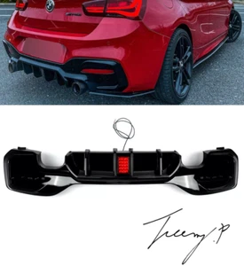 Paraurti Diffusore Posteriore BMW Serie 1 F20 F21 M Sport M135i M140i con Luce LED - Foto 1 di 4