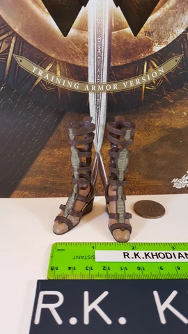 Hot Toys MMS424 Wonder Woman Training Armor 1/6 action figure's shoes boots -JFC Cover