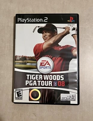 Tiger Woods PGA Tour 08 PS2 Sony PlayStation 2, Complete In Box CIB - Image 1 of 2